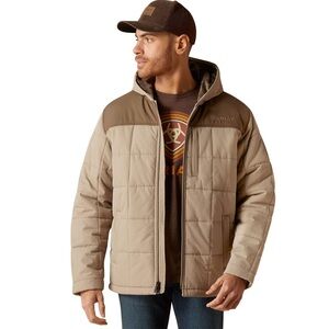 ARIAT MEN'S CRIUS HOODED INSULATED MAJOR BROWN JACKET Size:XL Brand New!